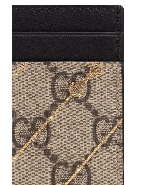 Gucci: Black Monogram Card Holder 